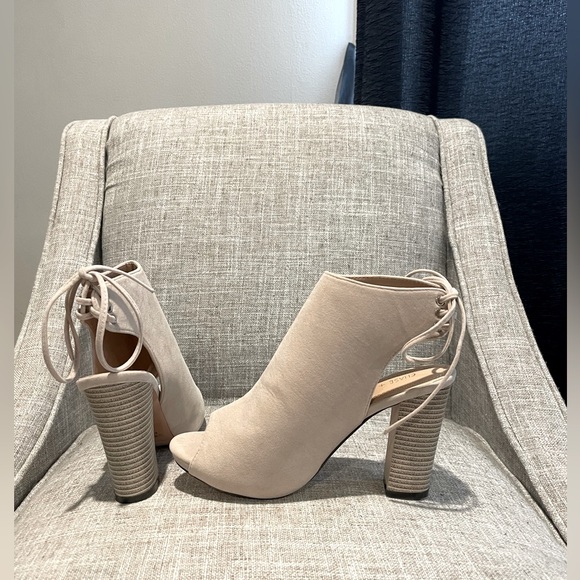 Chase + Chloe Shoes - Lulus Peep-toe Booties NWOT (bundle 3 for $30)